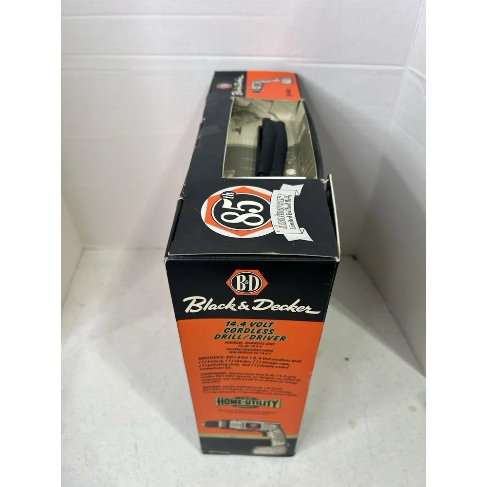 Black & Decker 85th Anniversary 14.4V Cordless Drill Driver RD1440 W/Battery